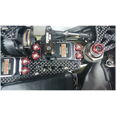 AMR-026R - M3 Flat Head Washer (4) Red