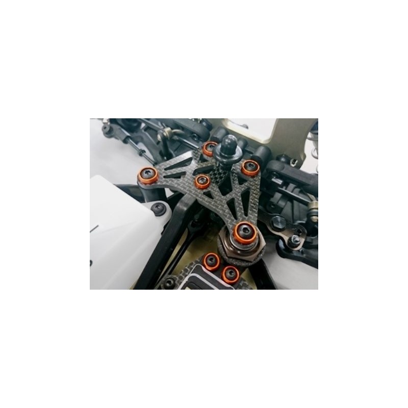 AMR-027OR - M4 Flat Head Washer (4) Orange