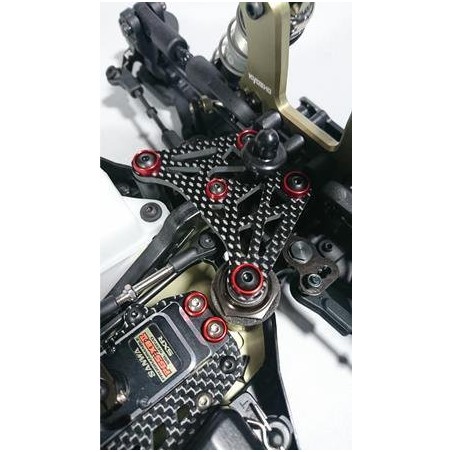 AMR-027R - M4 Flat Head Washer (4) Red