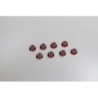 K.1-N4056FN-R - Nylon Lock Flanged Steel Nuts Red M4x5.6mm (8) Kyosho