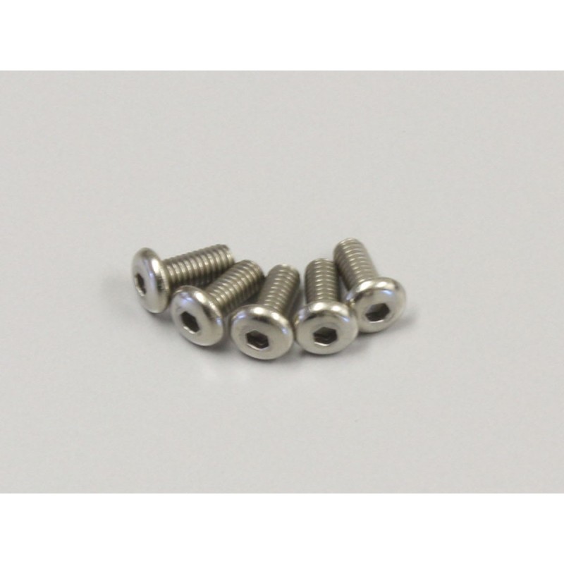 K.1-S12606HT - Hex Button Screws Titanium M2.6x6mm (5) Kyosho