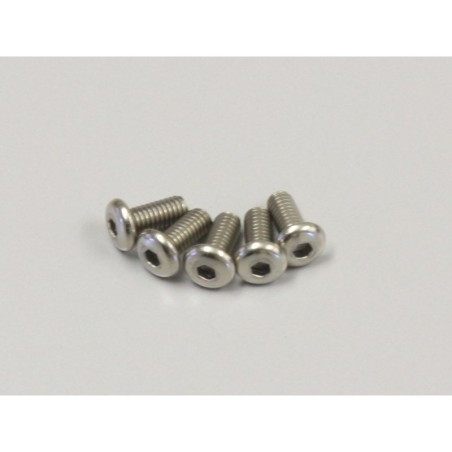 K.1-S12606HT - Hex Button Screws Titanium M2.6x6mm (5) Kyosho