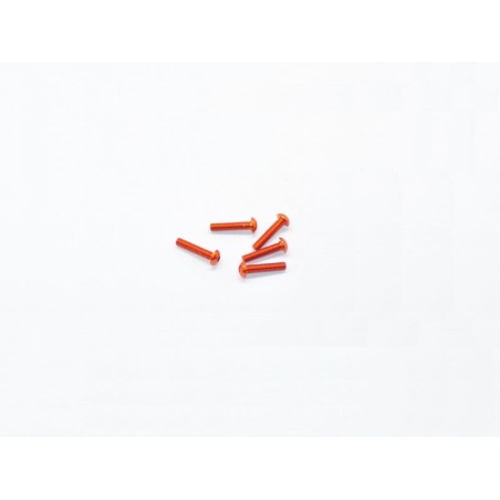 AM14RH3014-O - ALU SCREW ALLEN ROUNDHEAD M3X14 ORANGE (7075)