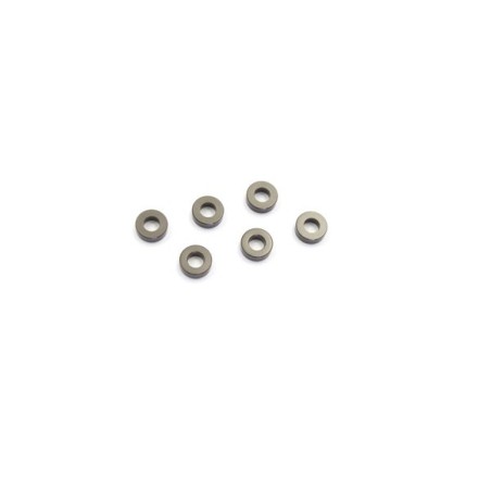 K.W0142GM - Anodized Washer 2mm (6) - Gun Metal