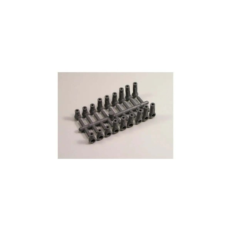 K.UM112HB - Ball End Caps hard, grey 4,8mm (12) Kyosho Lazer ZX7