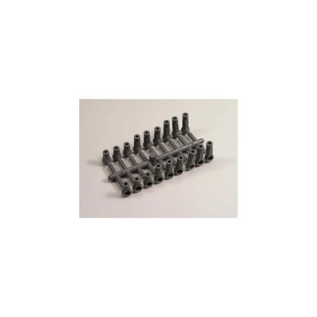 K.UM112HB - Ball End Caps hard, grey 4,8mm (12) Kyosho Lazer ZX7