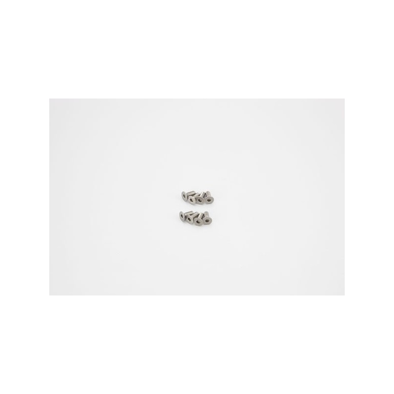K.1-S33008HT - Titan Hex Flat Head Screws M3x8mm (8) Kyosho