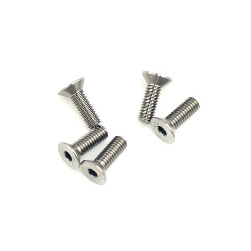 AM640012 - TITANIUM SCREW ALLEN COUNTERSUNK M4X12 (5)
