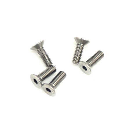 AM640012 - TITANIUM SCREW ALLEN COUNTERSUNK M4X12 (5)