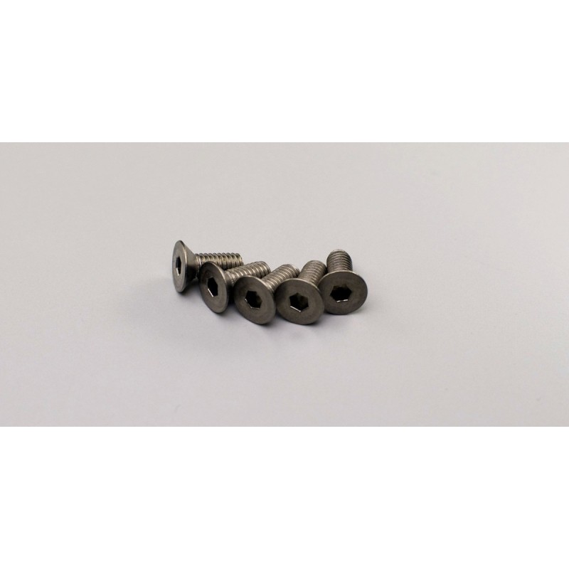 K.1-S34010HT - Titan Hex Flat Head Screws M4x10mm (5) Kyosho