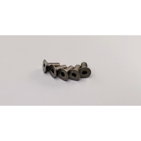 K.1-S34010HT - Titan Hex Flat Head Screws M4x10mm (5) Kyosho