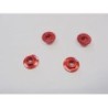 AMR-025R - Serrated Large Diameter 1:10 Aluminium Wheel Nuts (4) Red