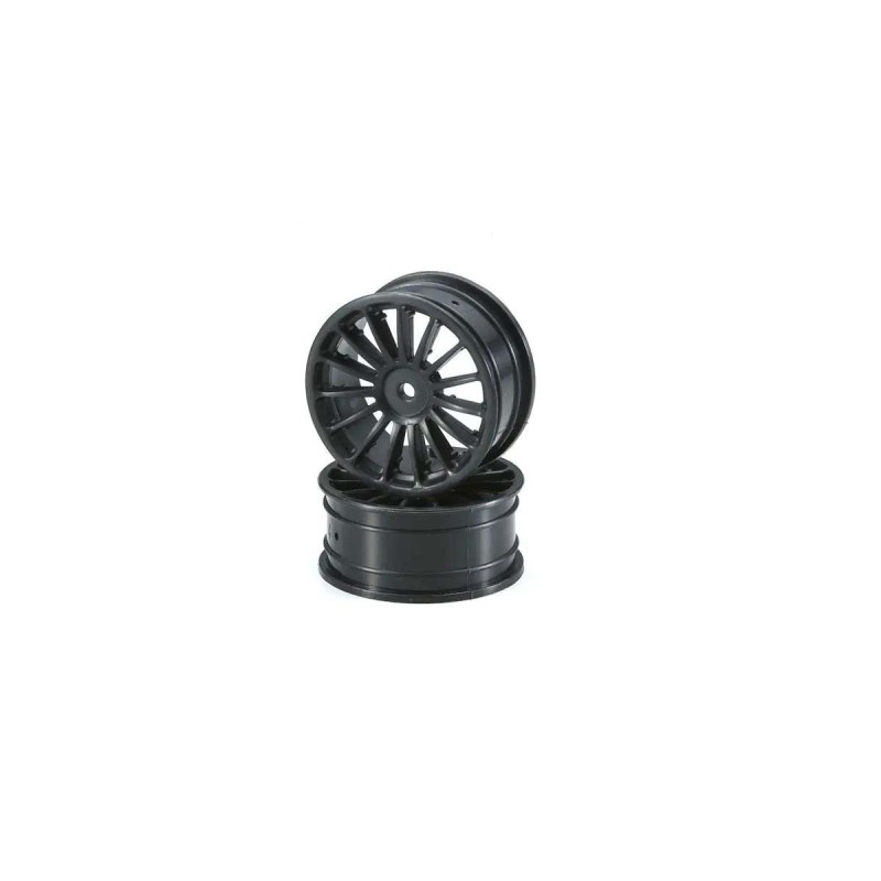 K.VZH003BKB - Wheel 15-Spoke 24mm Black Kyosho Fazer-FW06 (2)