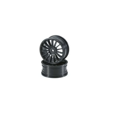 K.VZH003BKB - Wheel 15-Spoke 24mm Black Kyosho Fazer-FW06 (2)