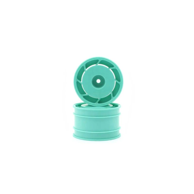 K.UTH002GR - Kyosho 1:10 Ultima Rear Wheels 8D 50mm (2) - Peppermint Green