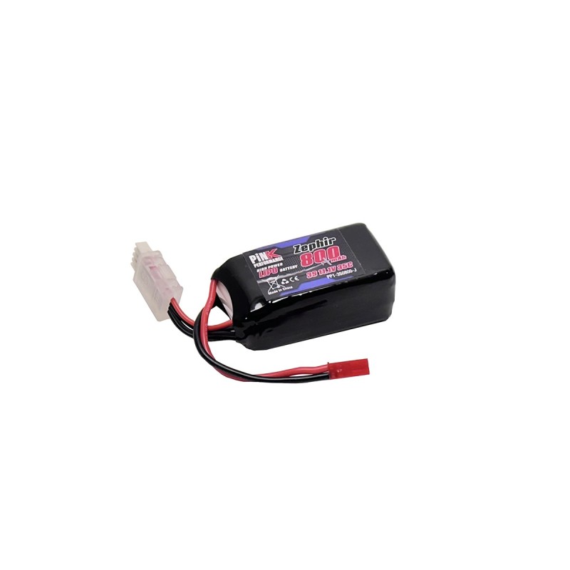 PP1-3S0800-J - Pink Performance Zephir LiPo 3S 11.1V-800-35C (JST) 70x31x20.5mm 72g