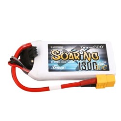 GE1-1300-2X6GT - Gensace Soaring LiPo 2S 7.4V-1300-30C (XT60) 69x34x14.5mm 79g G-Tech