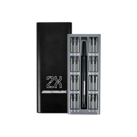 AM199900 - AM Premium Precision Screwdriver Set With Alu Case (24 in 1) Black