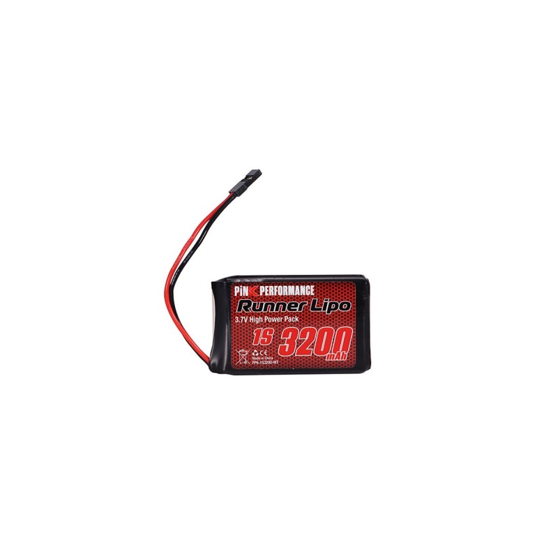 PP6-1S3200-MT - Pink Runner LiPo 1S 3.7V-3200 for Sanwa MT44 - MT5