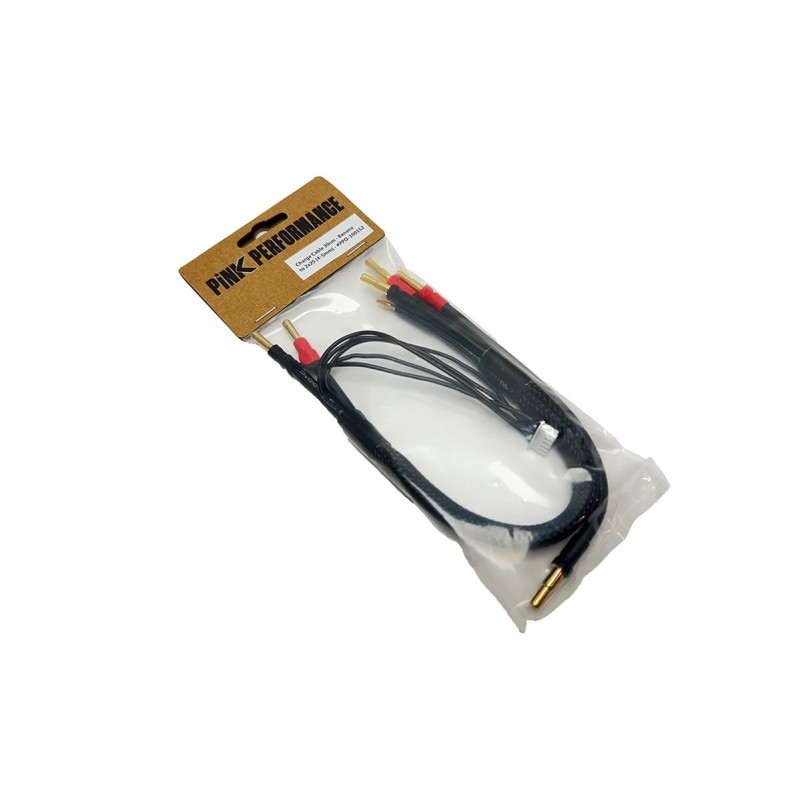 PP0-1001S2 - Charge Cable 30cm Pink Performance - Banana to 2x2S (4-5mm)