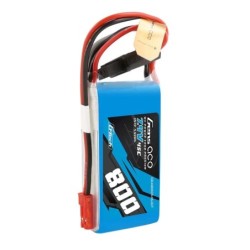 GE1-0800-2JGT - Gensace Batterie LiPo 2S 7.4V-800-45C (JST) 55x30x16mm 50g G-Tech