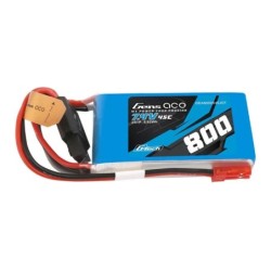 GE1-0800-2JGT - Gensace Batterie LiPo 2S 7.4V-800-45C (JST) 55x30x16mm 50g G-Tech