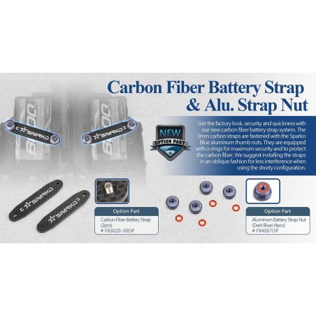 SPKF83020-30OP - Sparko F8 Carbon Battery Strap