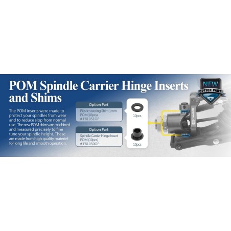 SPKF81050OP - Sparko F8 pindle Carrier Hinge Insert POM (10)