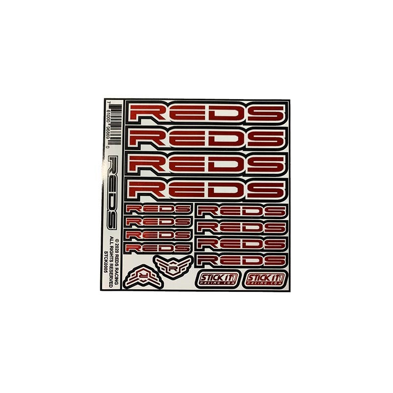 REDSTCK0005 - STICKERS CHROME RED 2020