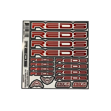 REDSTCK0005 - STICKERS CHROME RED 2020