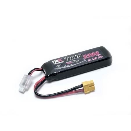 PP1-2S2200-X6 - Pink Performance Zephir LiPo 2S 7.4V-2200-35C (XT60) 106x35x15mm 122g
