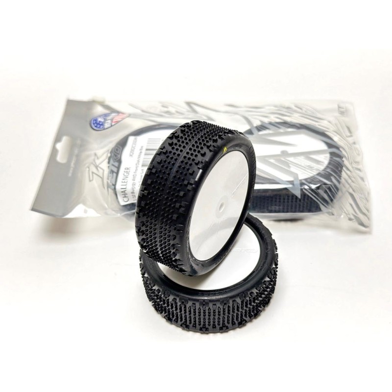 JK2002CSSGW - Jetko Challenger 4wd 1:10 Buggy 2.2 Front Tyres White Wheel S.Soft