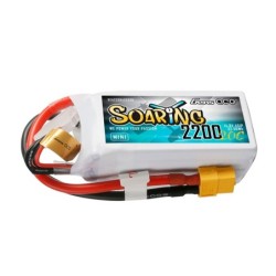GE1-2200S-4X6 - Gens ace Soaring Mini LiPo 4S 14.8V-2200-20C (XT60) 76x33x33mm 185g