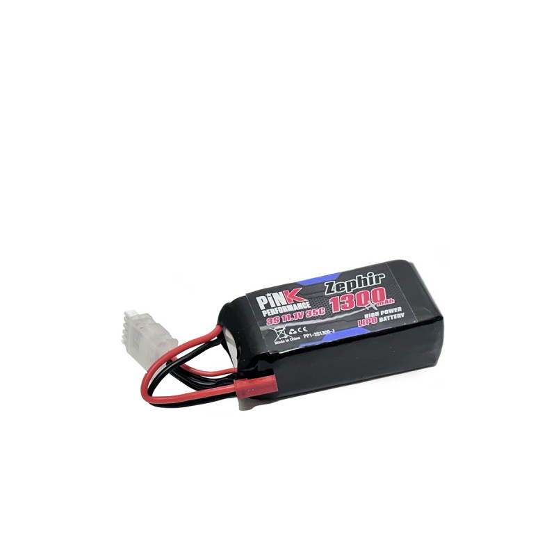 PP1-3S1300-J - Pink Performance Zephir LiPo 3S 11.1V-1300-35C (JST) 72x34x24mm 106g