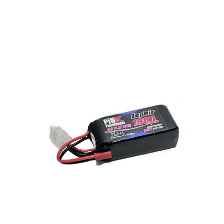 PP1-3S1300-J - Pink Performance Zephir LiPo 3S 11.1V-1300-35C (JST) 72x34x24mm 106g