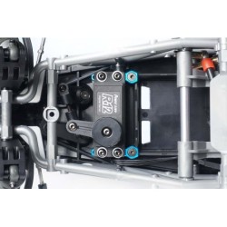 KOS04401 - Koswork Tamiya BBX Servo Mount BB-01 Blue (2)