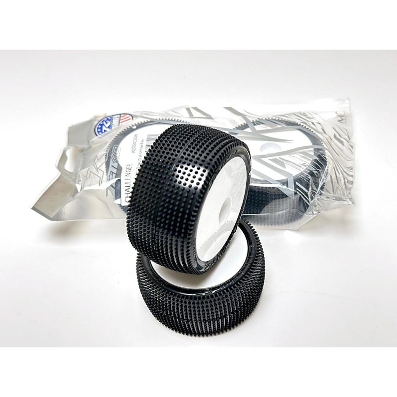 JK2004CSGW - Jetko Challenger 2wd & 4wd 1:10 Buggy 2.2 RR Tyres White Wheel Soft