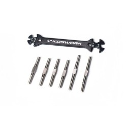 KOS04405 - Turnbuckle Set HD Koswork( 6) Tamiya BBX