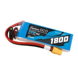 GE1-1800-2X6GT - GensAce Soaring LiPo 2S 7.4V-1800-45C(XT60) 90x30x17mm 111g G-Tech