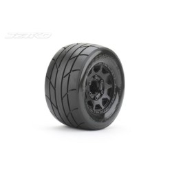 JK2804CB - Jetko EX Tyre MT Super Sonic Black Wheel 2.8" Hex 12,14,17mm (2)
