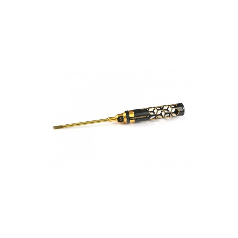AM430141BG - FLAT HEAD SCREWDRIVER 4.0 X 100MM BLACK GOLDEN