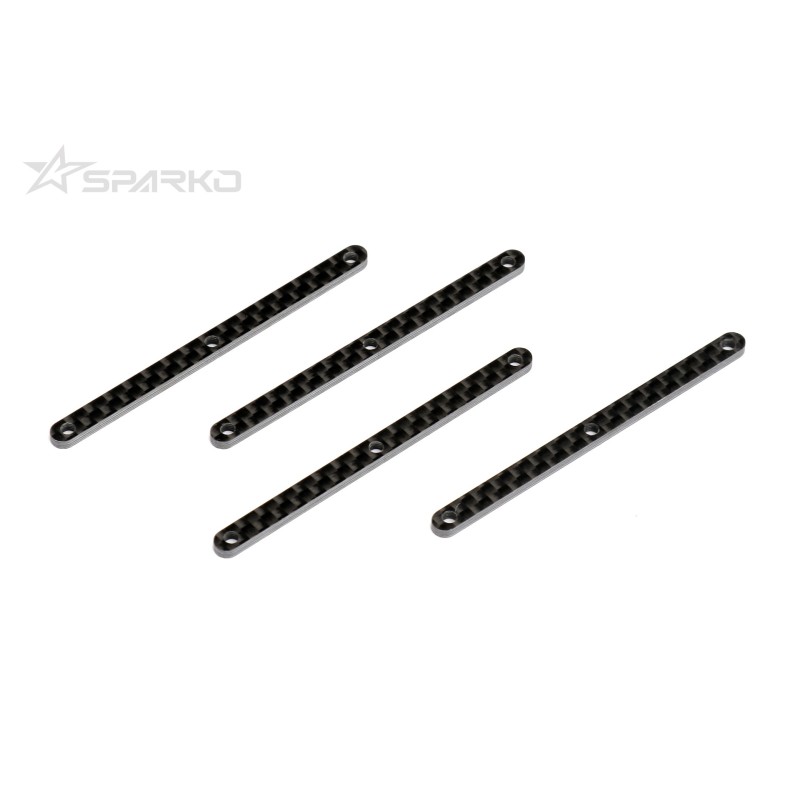 SPKF83019-15 - Sparko F8T Carbon Fiber Front Upper Arm Inserts 1.5mm (4)