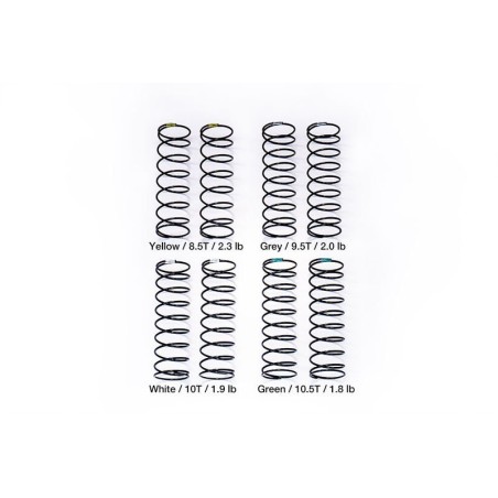 KOS04851RSET - Koswork Big Bore Rear Shock Spring Set 61mm. 1.8/1.9/2.0/2.3 (4)