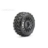 JK1502RB - Jetko EX King Cobra 1:8 Buggy Belted Tyre Black Wheels 17mm Hex (2)