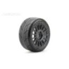 JK1504RB - Jetko EX Super Sonic 1:8 Buggy Belted Tyre Black Wheels 17mm Hex (2)