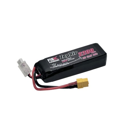 PP1-3S2200-X6 - Pink Performance Zephir LiPo 3S 11.1V-2200-35C (XT60)106x35x23mm 176g