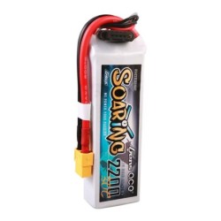 GE1-2200-3X6GT - GensAce Soaring LiPo 3S 11.1V-2200-30C(XT60) 107x34x21mm 175g G-Tech
