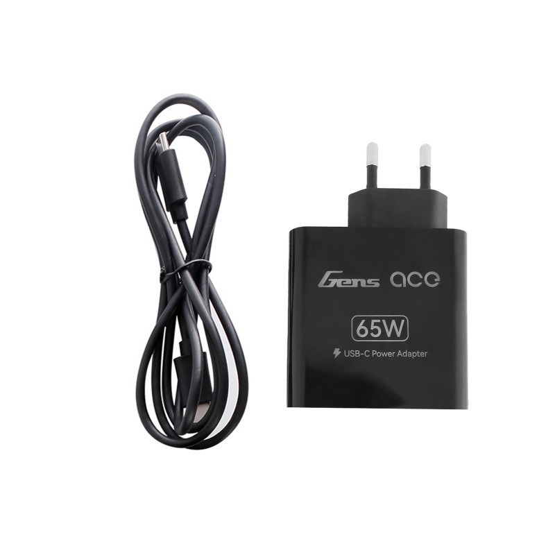 GEA65WAD-EU - GensAce USB-C Power Adapter 65W (220V/EU)