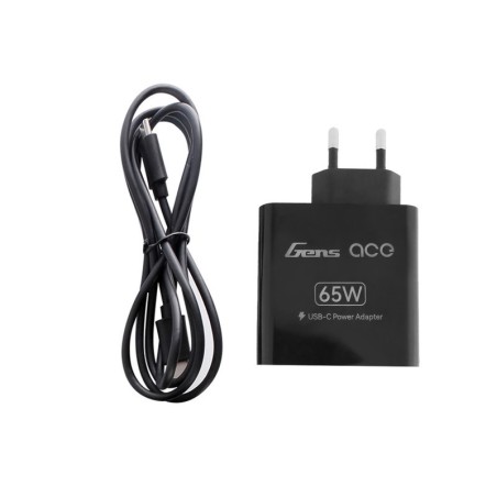 GEA65WAD-EU - GensAce USB-C Power Adapter 65W (220V/EU)
