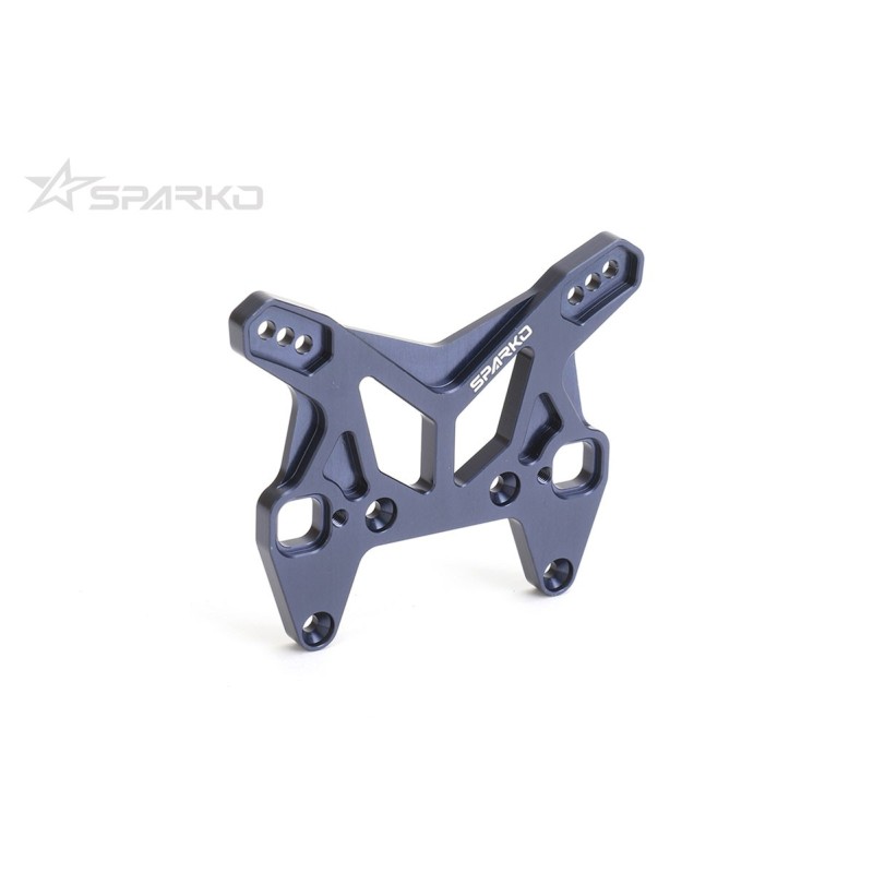 SPKF84009 - Sparko F8 7075Aluminum Front Shock Tower (Dark Blue)